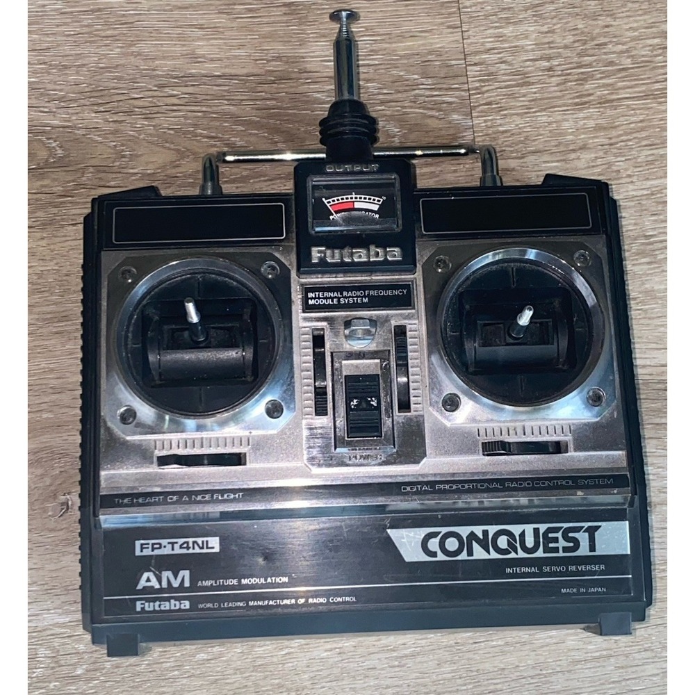 Futaba FP-T4NL Conquest Transmitter Airplane Remote Control AM - Untested